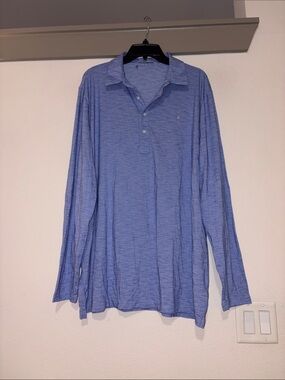 Criquet brrr Long Sleeve Range Polo in Blue SZ XXL NWOT
